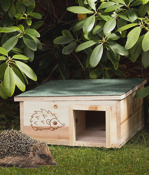 Houten Egelhuis XL - Predator Proof Schuilplaats voor Winterslaap en Beschutting