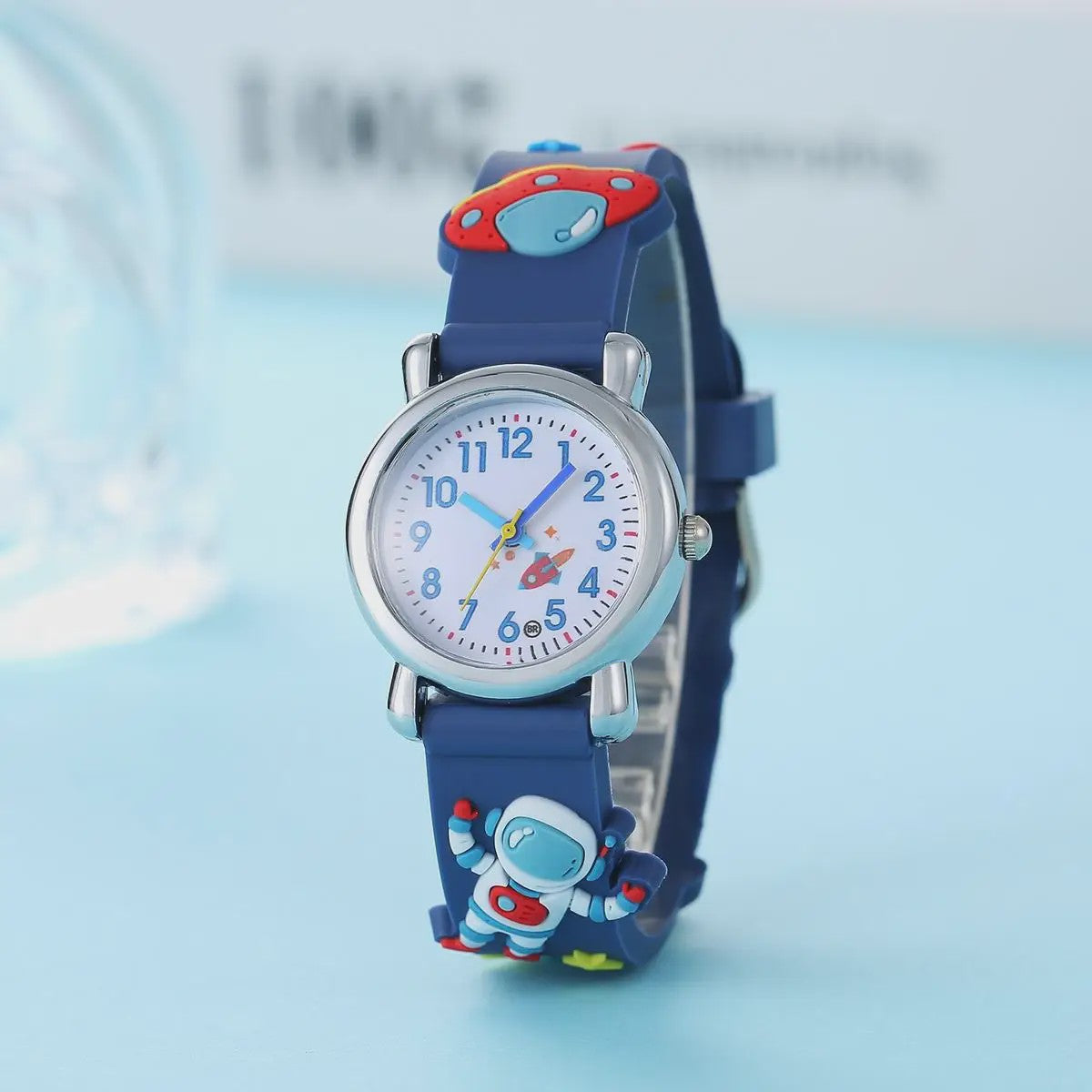 Kinderhorloge Cartoon Astronaut & UFO - Quartz Polshorloge