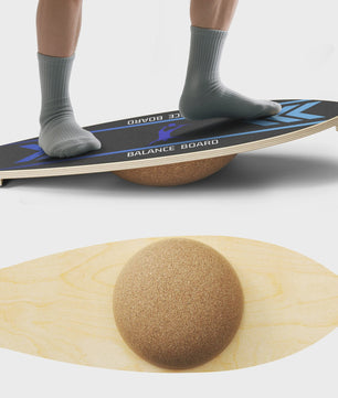 Balance Board Wood Sportneer Indoor Board Skateboard, Indoor Surfboard, Trickboard and Balance Board for Children and Adults