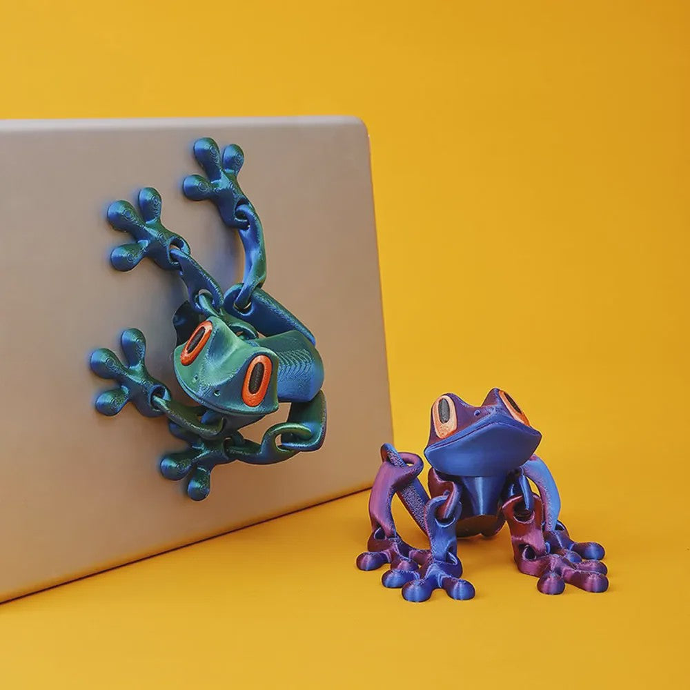 Bewegende 3D Geprinte Boomkikker - Decoratie & Bureau Speelgoed