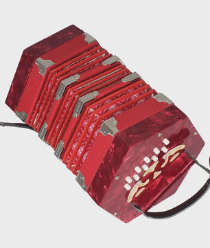 Concertina Accordeon 20 Knoppen - Anglo Stijl Muziekinstrument voor Kinderen