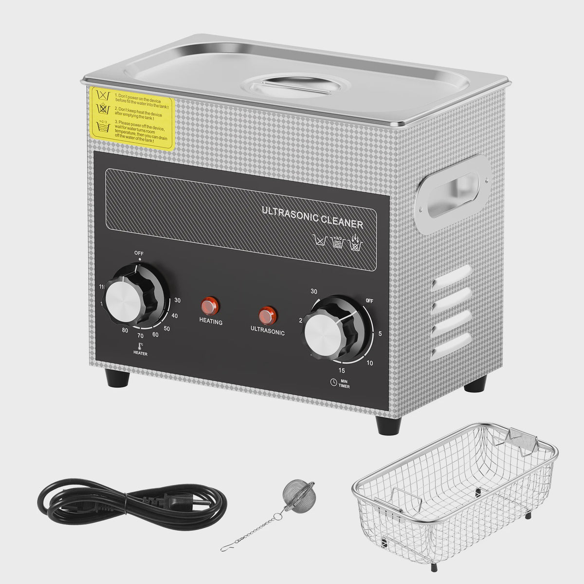 Professionele Ultrasone Reiniger met Verwarming en Timer - 2-30L voor Laboratorium, Metaal & Auto-onderdelen