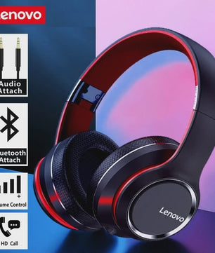 Lenovo HD200 Over-Ear Bluetooth Koptelefoon - Draadloos, Opvouwbaar, Noise Cancelling