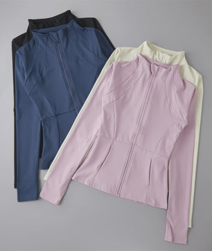 Dames Sportjack met Lange Mouwen - Windbreaker Stijl voor Running, Yoga & Workouts
