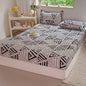 3-delige Beddengoedset met Print: Zacht, Comfortabel, 1 Hoeslaken + 2 Kussenslopen (zonder vulling)