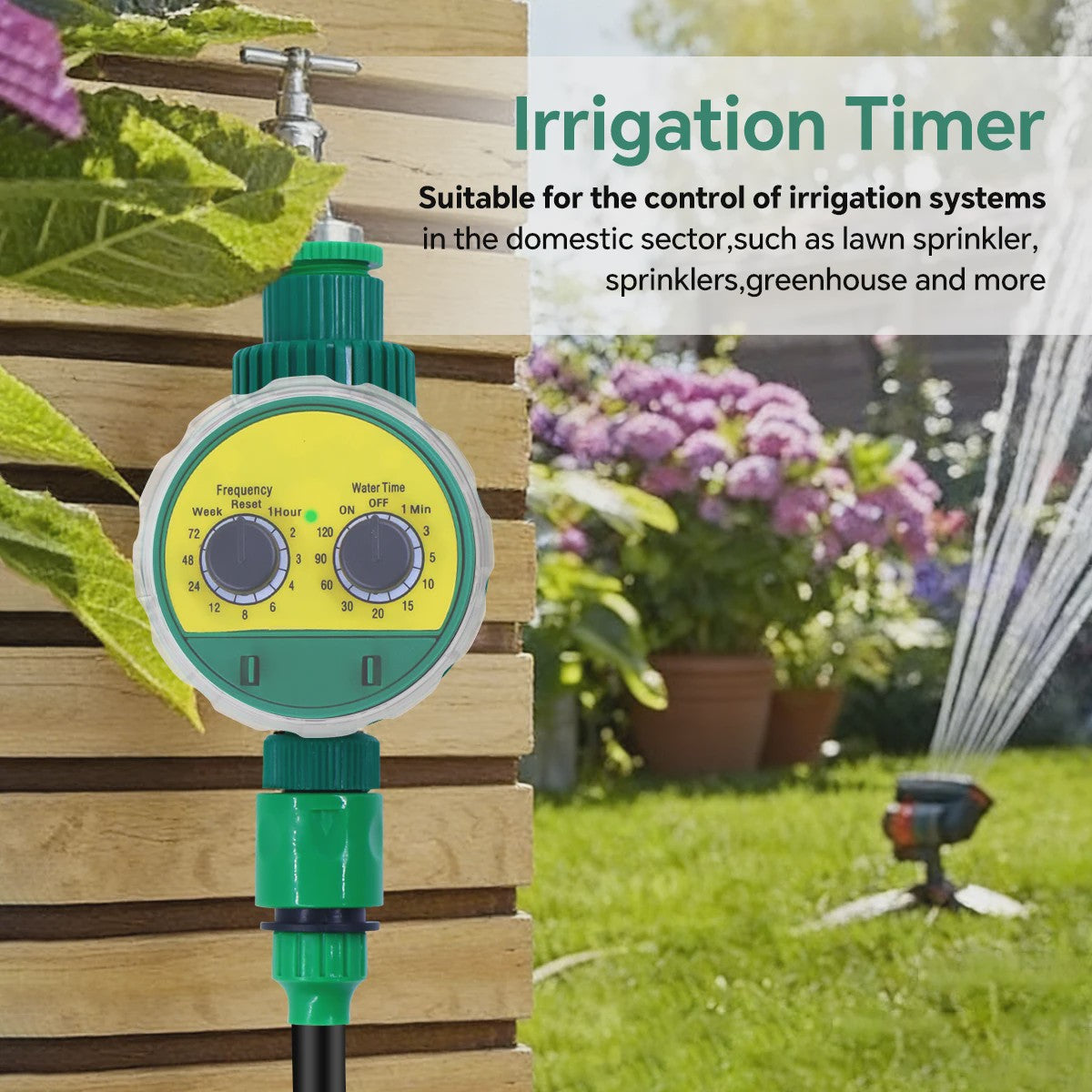 Automatische Tuinsproeier Timer - Slimme Waterregelaar voor Efficiënte Tuinirrigatie