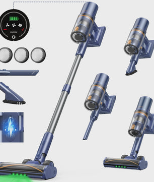 Laresar V11 Accu Stofzuiger: 650W Kracht, 75000PA Zuigkracht, 90 Min Runtime & Smart Display