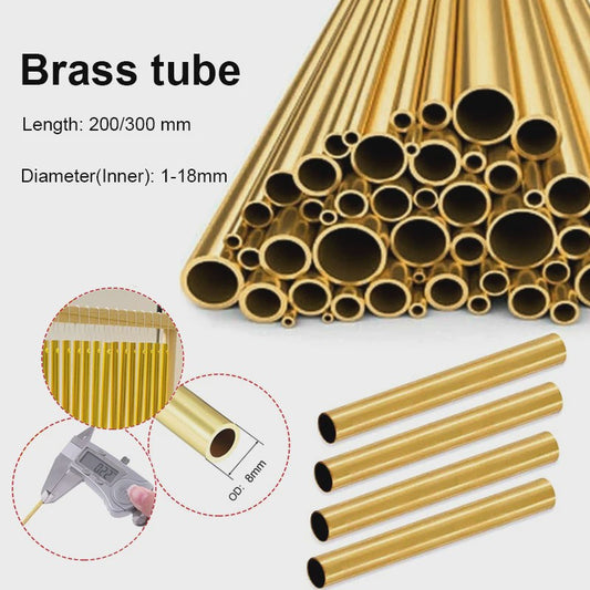 Messing Buis - Diverse Diameters & Lengtes (200-500mm) - Ideaal voor DIY Projecten
