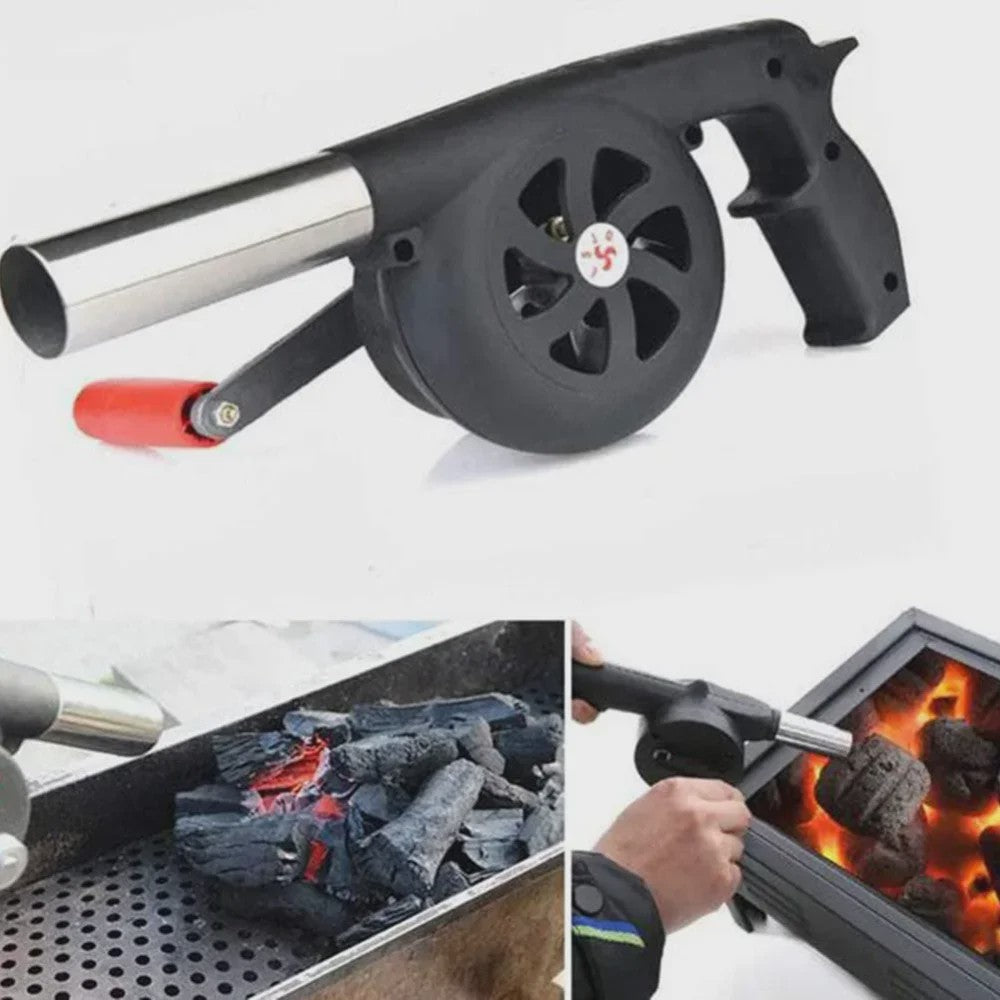 Handmatige BBQ Luchtblazer - Draagbare Ventilator voor Buiten Koken en Barbecue
