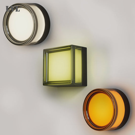 Moderne LED Wandlamp 9W Rond & Vierkant - Waterdicht IP65 CCT Smokey Grey