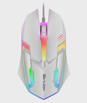 F1 Bedrade Gaming & Kantoor Muis met Kleurrijke Verlichting - Plug & Play
