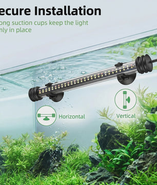LED Aquarium Verlichting met RGBW Kleuren, Timer & Dimbaar