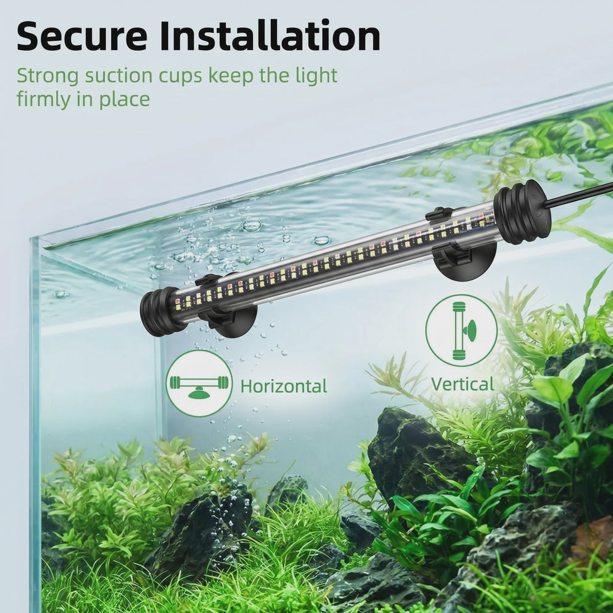 LED Aquarium Verlichting met RGBW Kleuren, Timer & Dimbaar