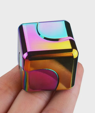 Alloy Cube Spinner Fidget Toy: Anti-Stress, Focus & Draagbaar Speelgoed