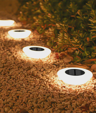 Set van 4 Solar Grondspots - Waterdichte LED Tuinverlichting voor Pad, Terras & Camping