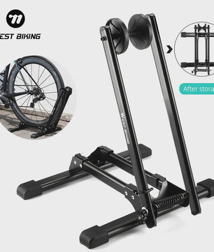 WEST BIKING Opvouwbare Fiets Parkeerstandaard - Carbon Staal