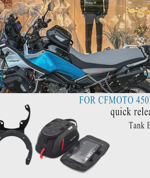 CFMOTO 450MT Quick Release Tanktas - Waterdicht, Navigatie & Uitbreidbaar