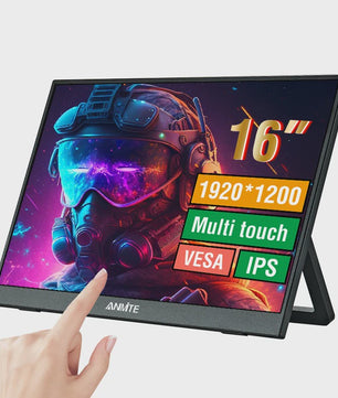 16-inch Draagbare Monitor met Touchscreen Optie, 1200P HDR IPS, Type-C & HDMI - Ideaal voor Gaming en Productiviteit