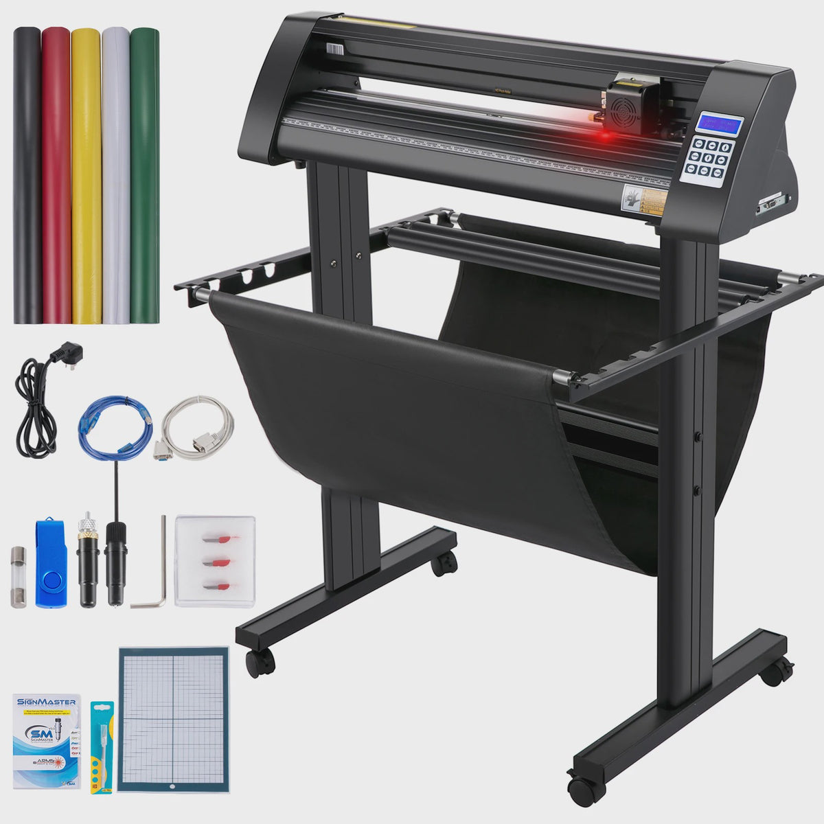SucceBuy Vinyl Cutter Plotter 28-53 Inch met LCD, Stand en SIGNMASTER Software