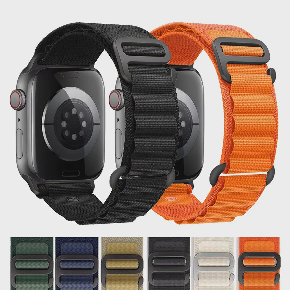 Nylon Alpine Band voor Apple Watch 40-49mm - Serie 10/9/8/7/6/SE/Ultra 2/3