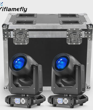 2x 200W Moving Head DJ Verlichting Set met Flightcase - Gobo Beam Stage Lights