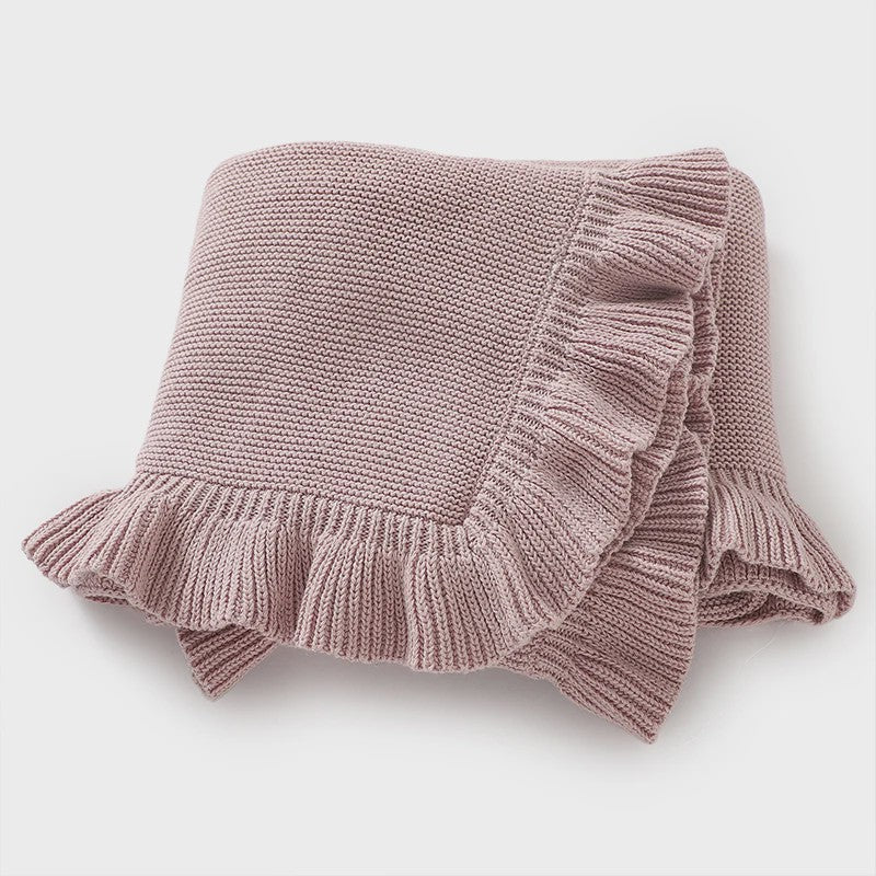 Zachte Gebreide Baby Deken 90x70cm - Wikkeldeken voor Kinderwagen, Ledikant & Reiswieg