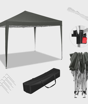 WOLTU Pop-Up Pagodetent 3x3m - Waterdicht & UV-beschermend - Partytent, Tuinpaviljoen, Feesttent