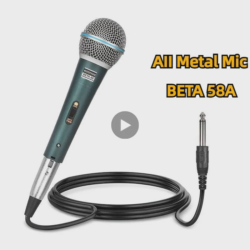 Professionele Bedrade Dynamische Microfoon voor PC, Karaoke, Gaming & Live Streaming