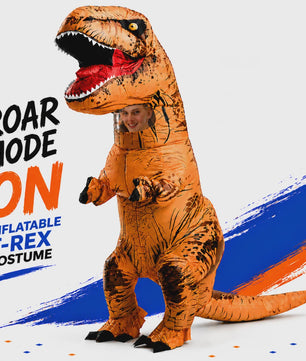 Opblaasbaar T-Rex Dinosaurus Kostuum voor Volwassenen - Halloween, Feest & Cosplay