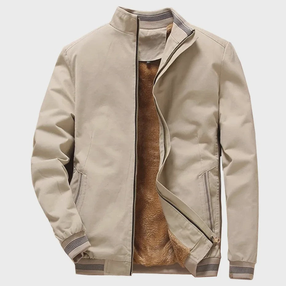 Warme Heren Aviator Jas met Fleece Voering - Perfect voor Herfst & Winter