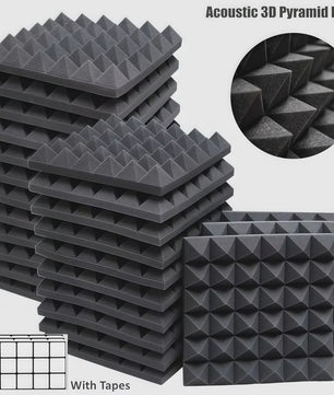 Akoestische Panelen 30x30x5cm - Geluidsabsorberend Studio Schuim (12/24 Stuks)