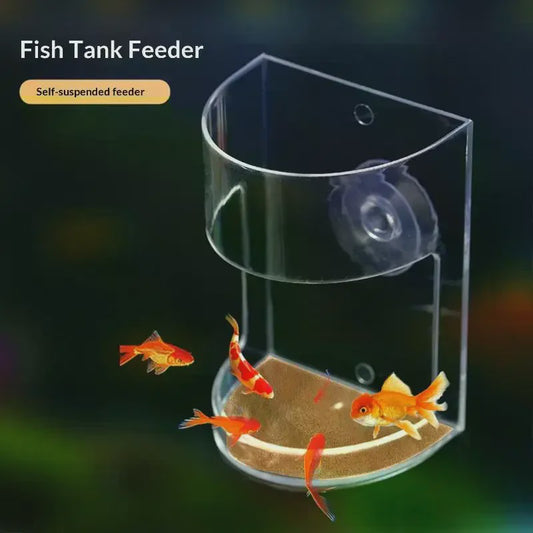 Drijvende Voerring Aquarium met Zuignap - Houd Water Schoon