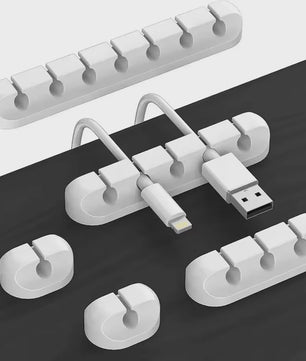 Universele Kabel Organizer Clips - Houd uw Bureau Netjes en Georganiseerd