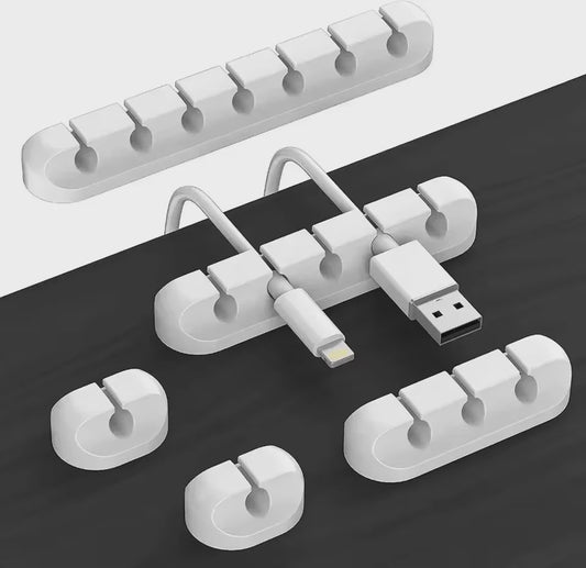 Universele Kabel Organizer Clips - Houd uw Bureau Netjes en Georganiseerd