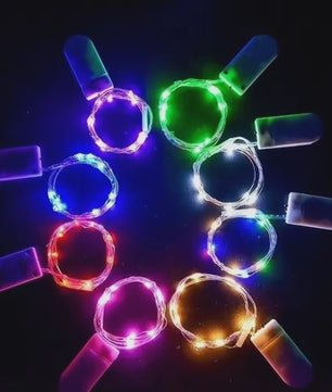 Sfeervolle Batterij-Aangedreven LED Snoerlichtjes met Koperdraad - 10-100 LED