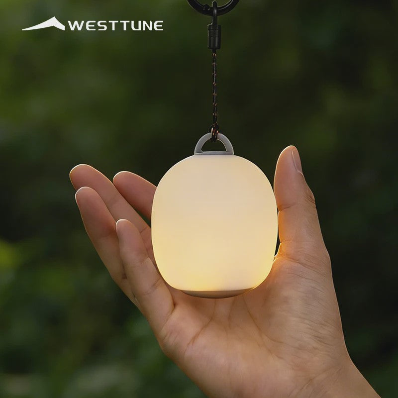 Oplaadbare LED Camping Lantaarn - Sfeervolle, Dimbaar en Lichtgewicht Silicoon Lamp voor Buiten