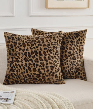 Luxe Kussenhoes Luipaardprint Fluweel - Zacht & Decoratief voor Sofa