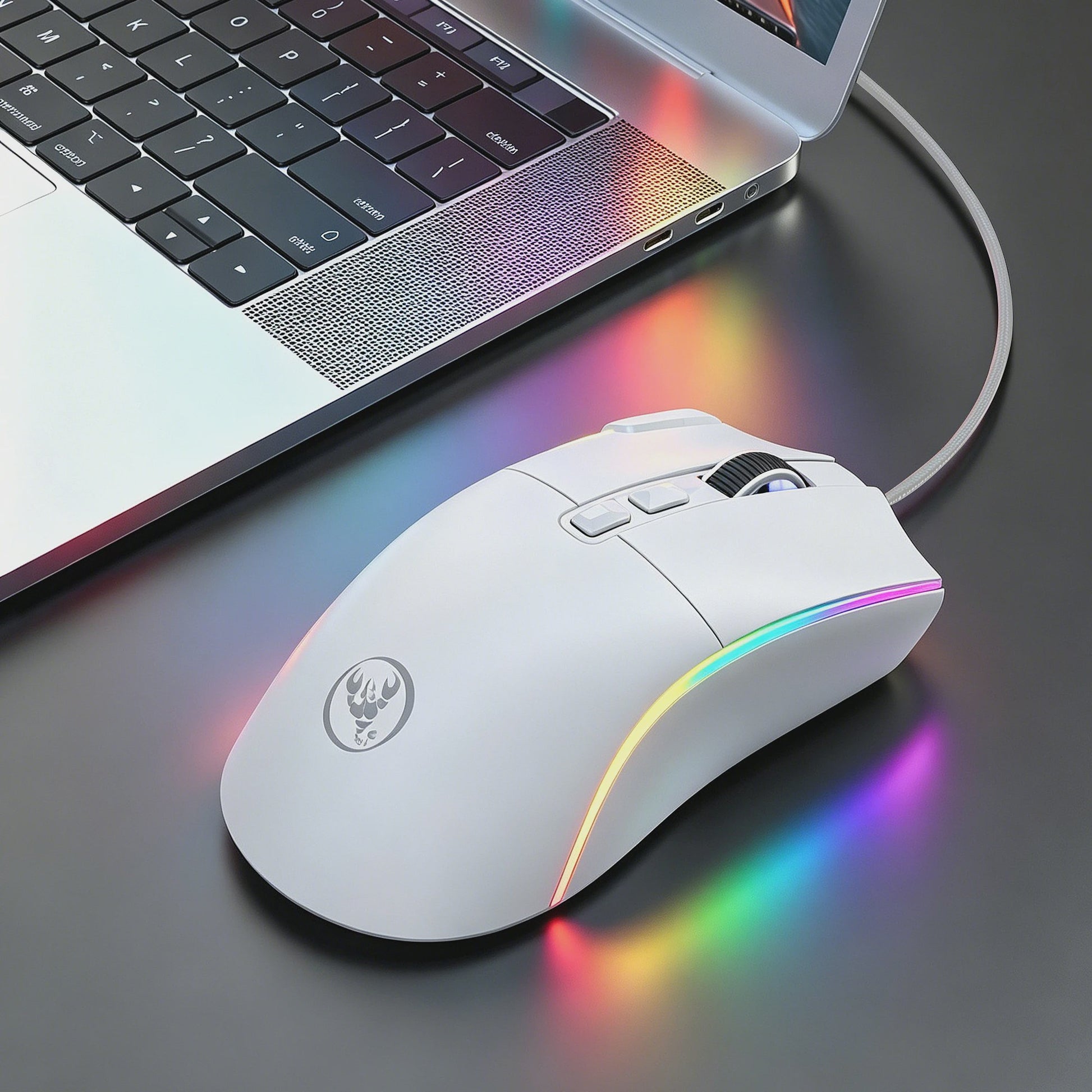 HXSJ X1 Bedrade Gaming Muis: Ergonomisch, RGB Verlichting, 8 Macro Knoppen & 7200 DPI