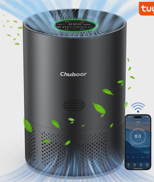 Chuboor Luchtreiniger met H13 HEPA Filter - 185m³/h CADR - 30-40m² - PM2.5 Detectie