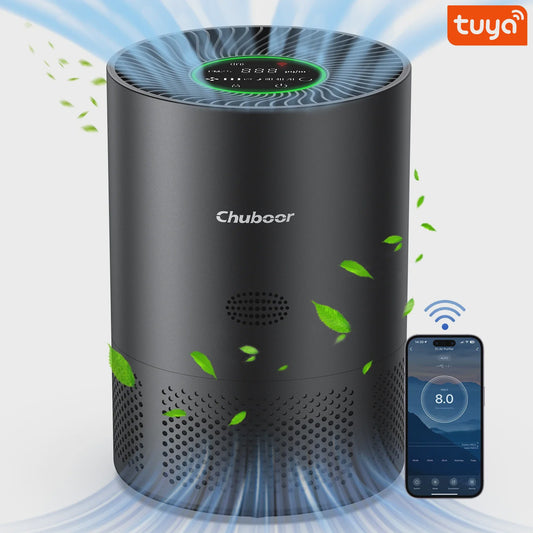 Chuboor Luchtreiniger met H13 HEPA Filter - 185m³/h CADR - 30-40m² - PM2.5 Detectie