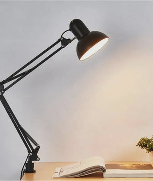 Verstelbare Zwanenhals Bureaulamp met Klem - Flexibele Studielamp voor E27/E26