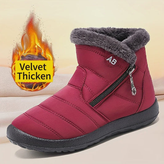 Dames Winter Snowboots: Warme Faux Fur Voering, Waterdicht & Comfortabel voor Koude Dagen