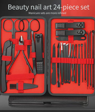 Professionele Manicure & Pedicure Set - 25 Delig - Roestvrij Staal