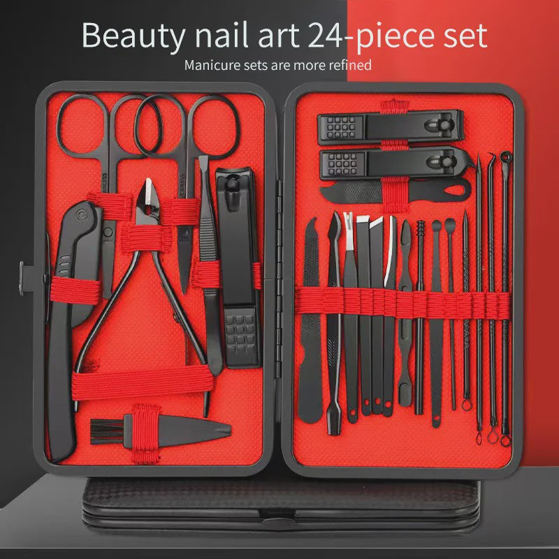 Professionele Manicure & Pedicure Set - 25 Delig - Roestvrij Staal
