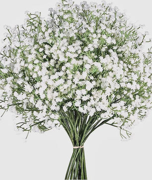 Kunst Gipsenkruid Bloemen (Gypsophila) - 63cm - Decoratie voor Bruiloft, Feest & Huis