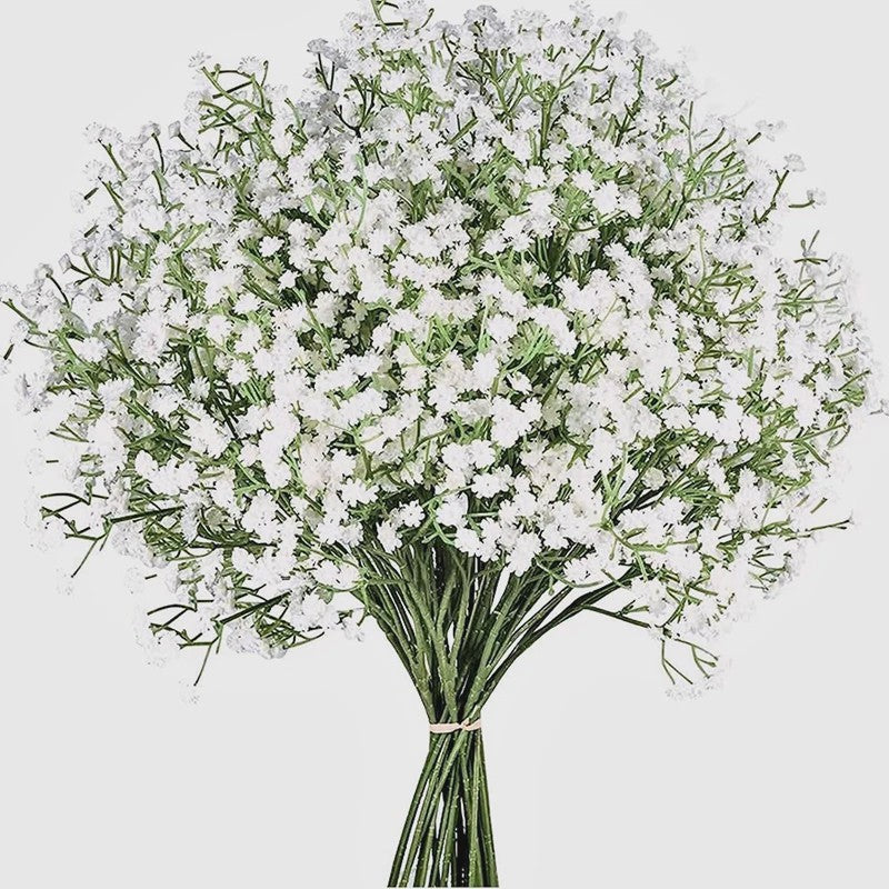 Kunst Gipsenkruid Bloemen (Gypsophila) - 63cm - Decoratie voor Bruiloft, Feest & Huis