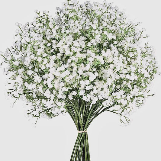 Kunst Gipsenkruid Bloemen (Gypsophila) - 63cm - Decoratie voor Bruiloft, Feest & Huis