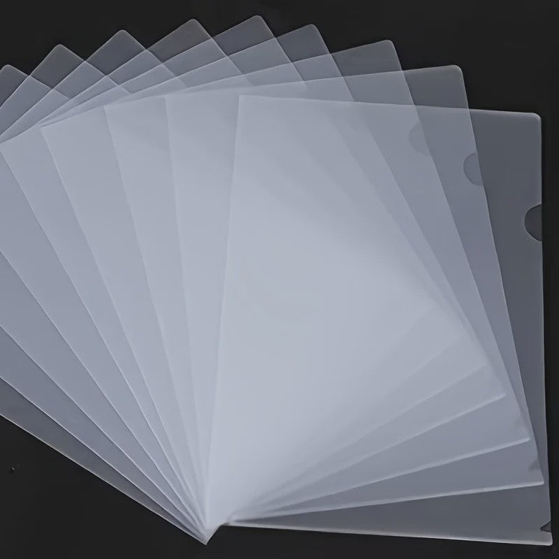 50x A4 PVC Waterproof L-vormige Mappen - Documenthouders voor Kantooropslag