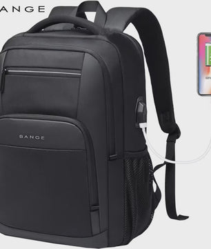 BANGE Waterdichte Laptop Rugzak 15.6 inch met USB Laadpoort - Multifunctioneel voor Reizen, School & Werk