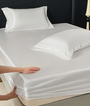 Satijnen Hoeslaken met 360° Elastische Band - Luxe en Comfortabel Beddengoed